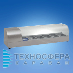 Витрина холодильная настольная (суши-кейс) ВХН-Р-6-1400 КИЙ-В (Украина)