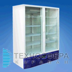Холодильный универсальный шкаф-витрина R 1400 VS АРИАДА (Россия)