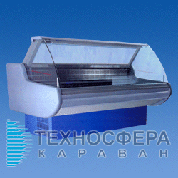 Холодильная витрина с гнутым стеклом BELLUNO 1.1-1.2 РОСС (Украина)
